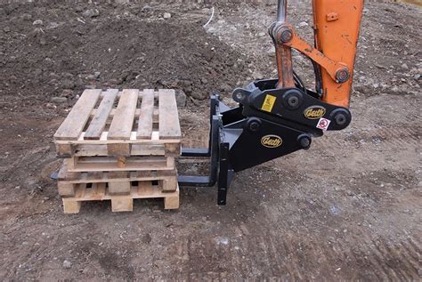 mini excavator pallet forks|mini excavator bucket attachment.